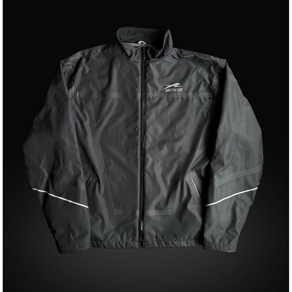 Arctic Cat Full Zip Jacket Men's Size 2XL Black Lightweight Insulated Coat